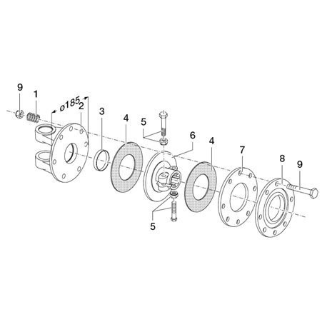 Comer (9) Śruba M10x1,5x85 z nakrętką 165000459