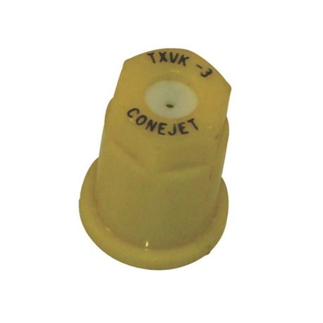 TeeJet TXVK3 Dysza o pustym stożku TXVK 80 stopni żółta ceramiczna