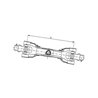 Wałek PTO T50 620 Nm, L-710 mm 1i3/8"Z6-1i3/8"Z6 Comer T500710