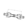 Wałek PTO T80 1240 Nm, kołek ścinany L-1110 mm 1i3/8"Z6-1i3/8"Z6 Comer T801110ENC12B02