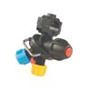 Korpus rozpylacza 3-krotny do rury 21mm (1/2") z przyłączem 7mm, do nakrętki bagnetowej i 3/8"BSP