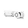 Walterscheid 1180231 Osłona wałka WOM połowa wewn., szerokokąt., 1000mm d51/58x4 D61 B-139 3 karby