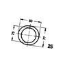 Walterscheid 1116476 Osłona wałka WOM połowa Flexo wewn., 1000mm d63/71x4 D73 W2480/W2580