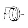 Walterscheid 1355155 Pierścień ślizgowy pośrednie SC25, D-63/68 mm