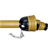Wałek PTO T60 830 Nm, sprzęgło jednokierunkowe prawe L-1610 mm 1i3/8"Z6-1i3/8"Z6 Comer T601610ENC12R12