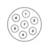 Gniazdo 7-biegunowe, 24 V, wbu 8JB003834001 Hella 4082300193398