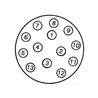 Gniazdo 13 - biegunowe, Hella 8JB005949011