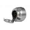Gniazdo wtykowe 7-styk. metal LA74000 Ajba 8716106646630