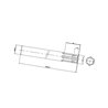Końcówka wału, 1 x 1 1/8 Z6, 1 x Ø 30 mm, L-500 mm