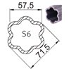 Rura gwiazda zew. 57,5x71,5 S6-100cm STD Walterscheid