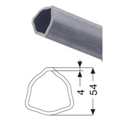 Rura trójkąt zew. 54x4mm T60-140cm 1911602001400 Comer 1911602001400