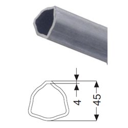 Rura trójkąt wew. 45x4mm T60-86,5cm 153160112 Comer 5700030673506