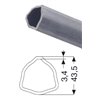 Rura trójkąt zew. 43,5x3,4mm T40-56,5cm 1521402090700