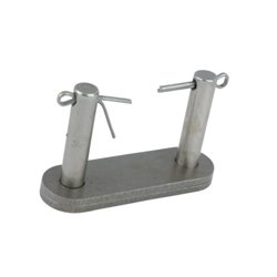 Zamek prosty 38.4R,38,4x19,05 sworzeń 6,93mm rolka fi15,88