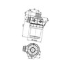 Filtr Arag ssawny 1i1/4" 50mesh wkład Inox niebieski H24mm 3122053