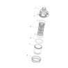 Filtr Arag ssawny 1i1/4" 50mesh wkład Inox niebieski H24mm 3122053