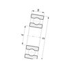 Łożysko kulkowe 20x42x12 , 6004ZZ FŁT