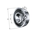 Łożysko kulkowe 20x42x12 , 60042RSC4 - SKF