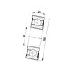 Łożysko kulkowe 45x100x25 , 63092RSC3 - FŁT