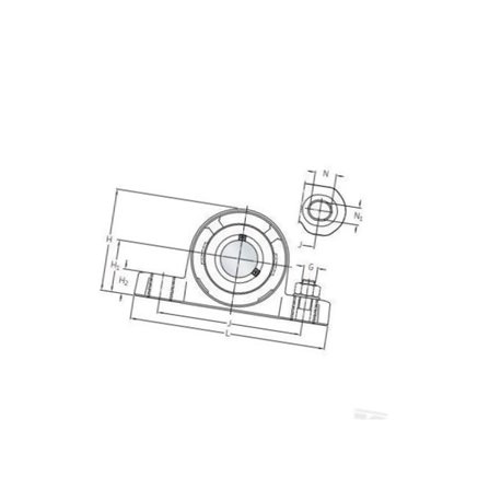 Obudowa SKF Food Line calowa P2BC100CPSS
