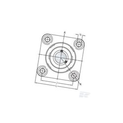 Obudowa SKF Food Line calowa F4BC100CPSS