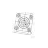 Obudowa SKF Food Line calowa F4BC100CPSS