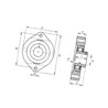 Łożysko z obudową 2-otworowe, FLCTEY25 INA/FAG 4012802787825
