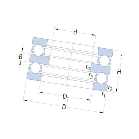 Łożysko oporowe, 20x47x28 - 52205 - SKF 20x47x28 - 52205 - SKF