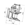 Zaczep kołnierzowy 125x55 sworzeń 25mm Scharmüller