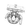 Zaczep kołnierzowy 125x55 sworzeń 25mm Scharmüller