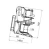 Scharmüller 05120707A02 Zaczep kołnierzowy 125x55 sworzeń 25mm