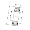 Łożysko kulkowe 35x80x31 , 623072RS SKF 7316577080608