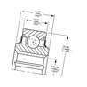 Łożysko kulkowe 206KRR6 Timken 0087796040670