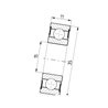 Łożysko kulkowe 13x35x11 , 62022RS - FŁT