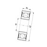 Łożysko kulkowe 17x47x14 , 63032RS - FŁT