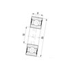 Łożysko kulkowe 10x26x8 , 60002RS1 FŁT