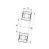 Łożysko kulkowe 13x35x11 , 6202ZZ - FŁT
