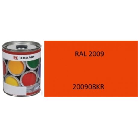 Lakier do maszyn RAL, 2009 pomarańczowy drogowy 1 l