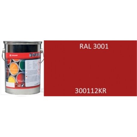 Lakier do maszyn RAL, 3000 czerwony ognisty 5 l