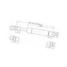 Sprężyna gazowa 286mm 300N Stabilus 475017