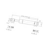 Sprężyna gazowa 225mm 75N Stabilus 105244