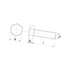 Śruba cały gwint A2 , M16 x 30 mm