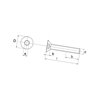 Śruba imbusowa M8x35 stożkowa