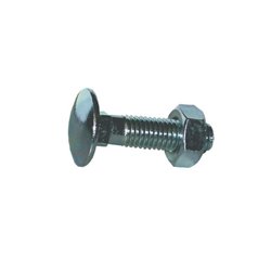 Śruba zamkowa z nakrętką kl. 4.6 ocynk , M6 x 16 mm