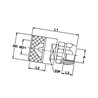Szybkozłacze skręcane wtyczka M70x3 wew. 1i1/4" Bsp Stauff B500-SKSM32C20Y