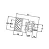 Szybkozłacze skręcane wtyczka M36x2 zew. 3/8" Bsp Stauff B500-SKSM12A06