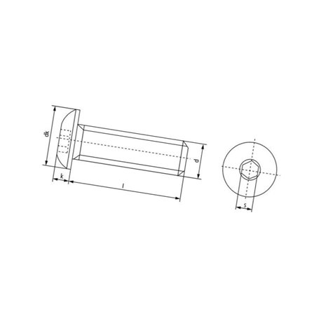 Śruba zamkowa A2 , M10 x 90 mm