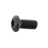Wkręt grzybkowy imbusowy kl. 10.9 czarny , M5 x 12 mm