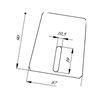 Amazone 957147 Skrobak, 3 x 67 x 90 mm