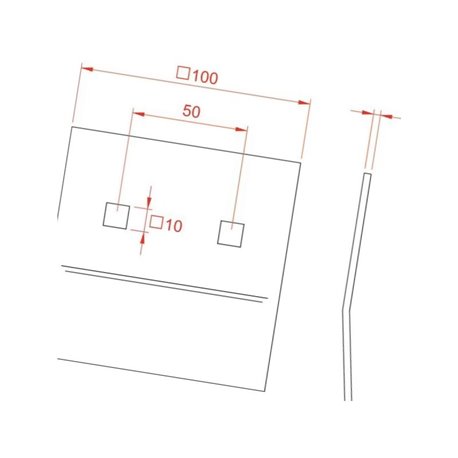 Horsch 34060862 Ścinacz listwowy L., wąski
